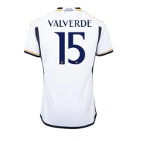 Pánský Fotbalový dres Real Madrid Federico Valverde #15 2023-24 Domácí Krátký Rukáv